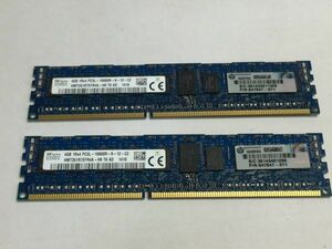 メモリ　SKHYNIX　4GB×2 PC3L-10600R　 　2F4FD