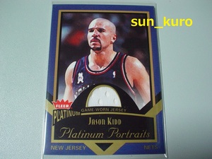 Jason Kidd ☆2002-03 Fleer Platinum Portraits Game Worn Jerseys