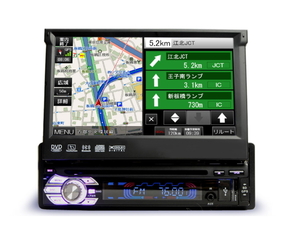 １ＤＩＮインダッシュナビ ７インチタッチパネルＤＶＤ スマホミラーリング ブルートゥース CPRM ４×４フルセグ