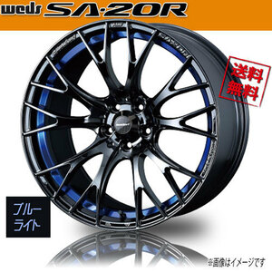 ホイール新品 1本のみ WEDS Sport SA-20R BLC2 ウェッズスポーツ 18インチ 5H114.3 7.5J+35 φ73 業販4本購入で送料無料 保証書付 軽量