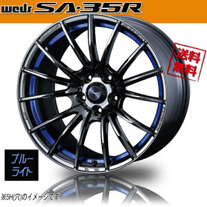 ホイール新品 1本のみ WEDS Sport SA-35R BLC2 ウェッズスポーツ 17インチ 4H100 7J+43 φ65 業販4本購入で送料無料 保証書付 軽量