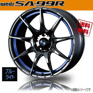 ホイール新品 4本セット WEDS Sport SA-99R BLC2 ウェッズスポーツ 18インチ 5H114.3 9.5J+45 φ73 業販4本購入で送料無料 保証書付 軽量