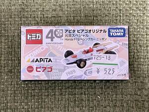 新品 未開封 限定トミカ アピタ ピアゴ オリジナル 元旦スペシャル Honda F1 レーシングカー ニッポン