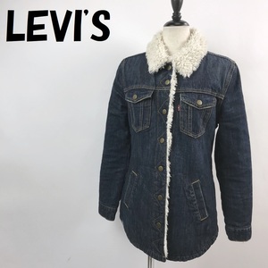 【人気】LEVI'S/リーバイス ボア デニムジャケット デニムジャケット ブルーデニム サイズS レディース/S3516