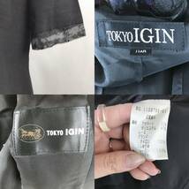 【人気】TOKYO IGIN/トウキョウイギン フォーマル 礼服 スーツ ジャケット 半袖ワンピース ミモレ丈 花刺繍 ブラック サイズ11AR/S3518_画像10