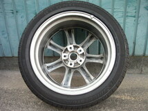 1224●V35　スカイライン　Z33　フェアレディ-　18X8J　アルミホイール　タイヤ付　１本のみ　中古品_画像4