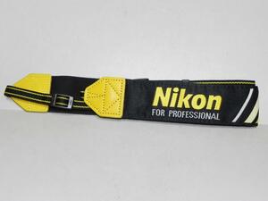 Nikon PROFESSIONAL ストラップ(黄色+黒)中古良品