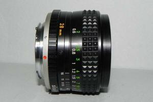 **中古品　Minolta MC W. ROKKOR-SG 　28mm/F3.5　レンズ