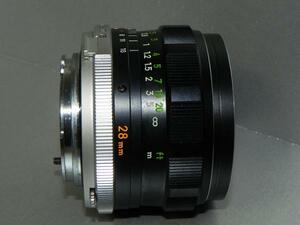 **中古品　Minolta MC W. ROKKOR-SG 　28mm/F3.5　レンズ*