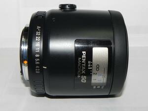 **中古良品　PENTAX-FA 50ｍｍ/Ｆ2.8 MACRO レンズ*