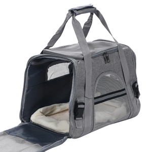  carry bag pet Carry shoulder handbag cat small size dog stylish ventilation travel through .3way ( gray )