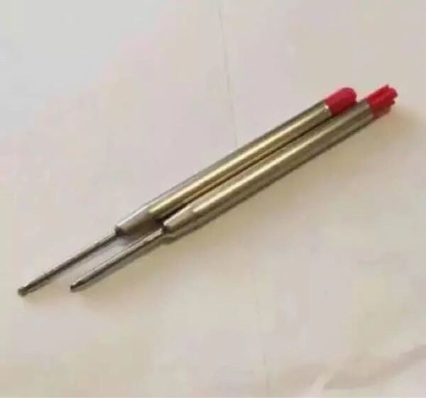 パーカー互換ボールペン替芯 中字 赤色 2本セット