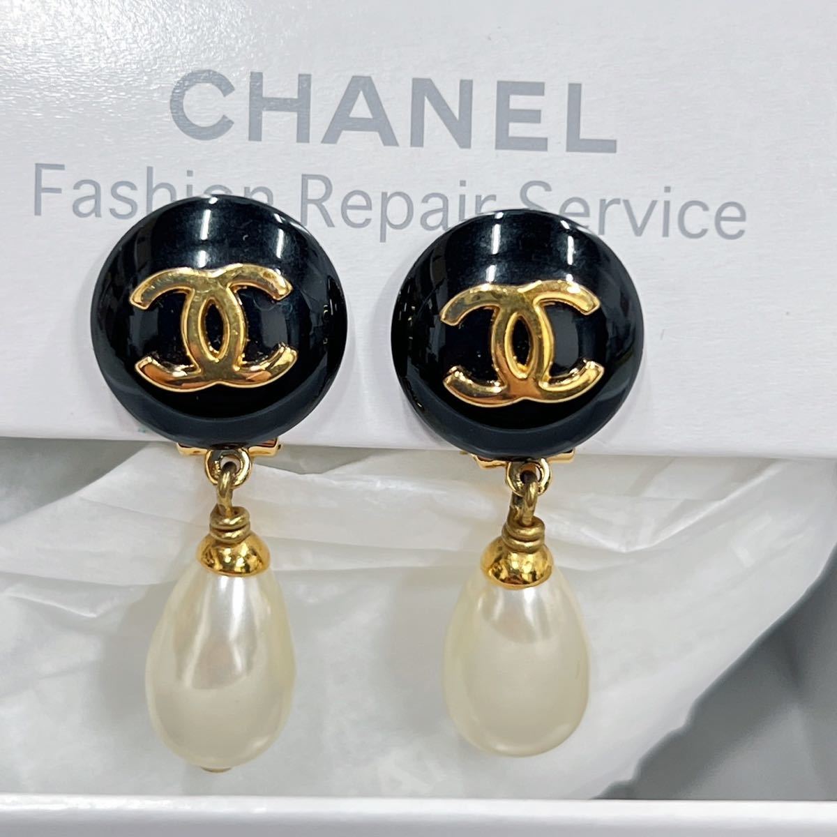 CHANEL シャネル ココマーク グリポア 99A イヤリング シルバー 金属