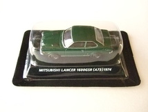 コナミ　絶版名車コレクション　Vol．４　MITSUBISHI　LANCER　1600GSR（A73）1974　緑_画像2