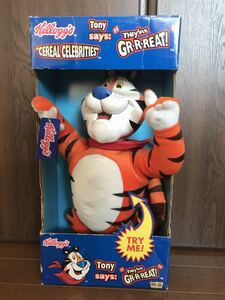 トーキング ケロッグ Kellogg 's シリアル tony the tiger push puppet フィギュア toucan sam アドバタイジング ケロッグ 企業物