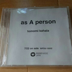  не продается редкость! Kahara Tomomi [as A person]*8.CD одиночный *