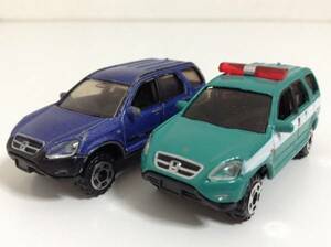 2台 ホンダ 2代目 CR-V RD 2001年式~ 1/80 約5.5cmトミカJr 警視庁 ミニカー 送料￥220