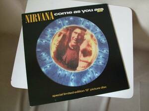 1991 1992 NIRVANA Come as you are Britain record Picture record dgctp7b unused goods SUB POP DGC 12picture disc Made in England