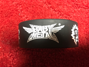 美品 PUT YOUR KITSUNE UP ラバーバンド ラババン レア 黒 ブラック BABYMETAL キツネ 初期物 666