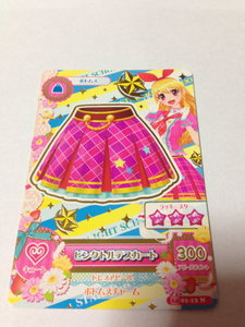  Aikatsu used pink torute skirt 14 01-12N