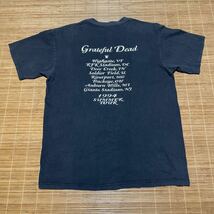 90s 1996 GRATEFUL DEAD グレイトフルデッド バックプリント 胸 スカル ドクロ ツアー Tシャツ ブラック 黒 M オニータ ビンテージ_画像3