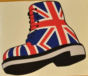 英国 インポート ステッカー シール UnionJack ユニオンジャック ブーツ マーチン Dr.Martens UK GB ENGLAND イングランド イギリス製