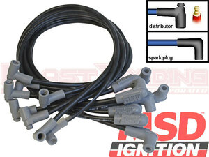 55-74ｙ CHEVY スモール ブロック MSD Plug cable Black