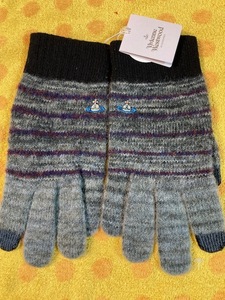 Vivienne Westwood Vivienne Westwood knitted gloves gray touch panel correspondence 