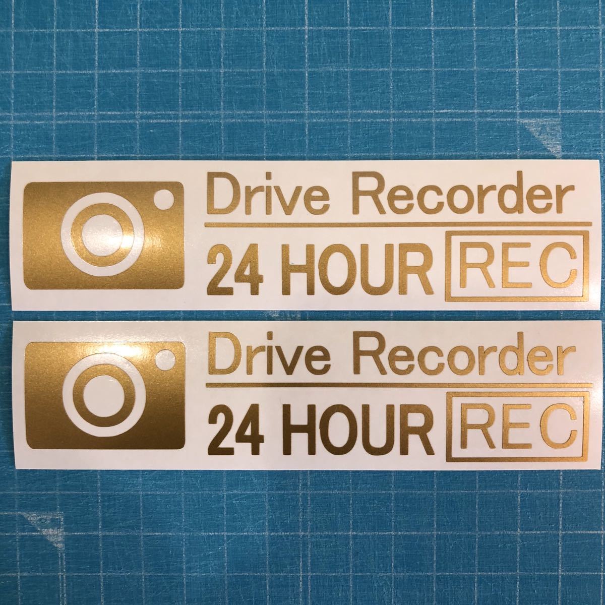  бесплатная доставка регистратор пути (drive recorder) разрезные наклейки 24 HOUR REC Gold 2 листов комплект do RaRe ko21 Hella Flash usdm jdm радар 