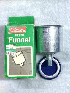 [ unused goods ] Coleman No.0 aluminium funnel NOS blue filter & origin box attaching 199B1111 Coleman 2112292837JN