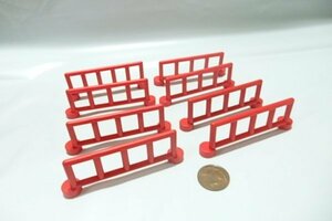 #0859 Lego Duplo мелкие вещи детали . забор красный 8 шт совместно # особый детали сельское хозяйство место 