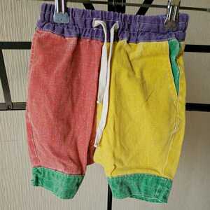  secondhand goods *HappyHappyYuppyBoo colorful pants / size 90