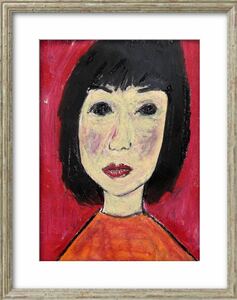 絵描きhiro C「女性の中身」, 美術品, 絵画, パステル画、クレヨン画