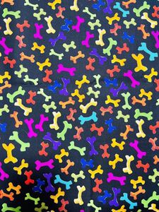 ロラライハリス loralieh Harris Fabric usaコットン カットクロス ホネ柄 幅約110cm×82cm