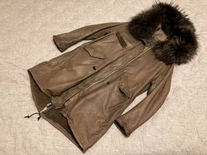 sisiisisi fish tail leather Mod's Coat XXS