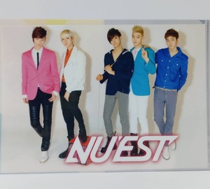 即決★NU'EST★クリアファイル★アロン　JR　ベクホ　ミンヒョン　レン　韓国　K-POP　NUEST　ニュー　イースト