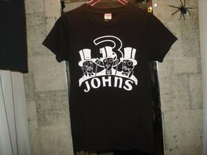 古着★JHONS★Tシャツ★黒★XS★紳士★シルクハット