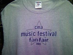 古着★cma music festival★ノースリーブ★灰★L★タンクトップ★ビンテージ★USA古着★アメリカ古着★スポーツ