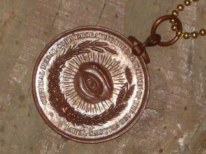 1895'S*odo Fellows * pendant * antique * key holder *IOOF*FLT* secret society * Vintage * Freemason Pro bidet ns. eyes 