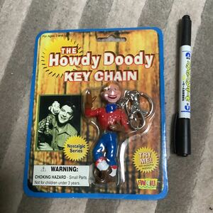 レア 新品 the howdy doody key chain ハウディー ドゥーディー キーホルダー 腹話術人形 パペット ビンテージ 海外キャラクター 人形