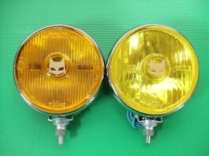  new goods Marshall lamp 810 812 foglamp & spot lamp dual light dual cowl old car black body yellow lens MARCHAL that time thing 