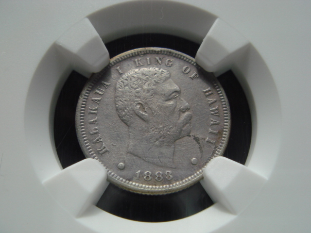 88%OFF!】 1883年ハワイ王国 ハパハ銀貨 abamedyc.com