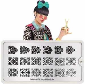 Moyou London nails stamp plate FASHIONISTA08