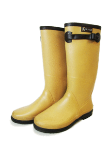 (D) AIGLE rain boots boots rain shoes belt beige 24.5cm Aigle 