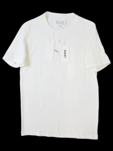 (D) 未使用 Maison Margiela 17SS ベルクロパッチ 半袖Tシャツ 46 メゾンマルジェラ イタリア製 カットソー HAUNT購入 定4.4万 送料250円