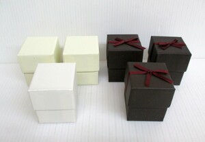 * 87701 box Mini BOX Mini box 6 piece set tea ③ white ① beige ② 6x6x7cm gift present free shipping **