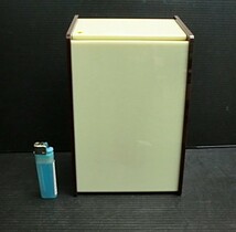 ★ 80904 投書箱 ご意見箱 アンケート箱 コレクト M-505 W15 x D11.5 x H23.5cm 鍵無 アクリル製 クリーム／茶 ★*_画像1