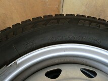 ★76889 ブリジストン スタッドレスタイヤ 4本 スチールホイール 165 / 70R14 810JDH1812 BLIZZAK REVO 14インチ 4穴 中古 ★*_画像9