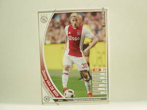 WCCF 2016-17 白 ファン・デ・ベーク　Donny van de Beek 1997 Dutch Holland　AFC Ajax 16-17 #156 Panini