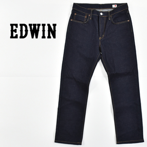 EDWIN DAILY JEANS Edwin * EDL02M сделано в Японии тонкий распорка Denim брюки темный индиго мужской S